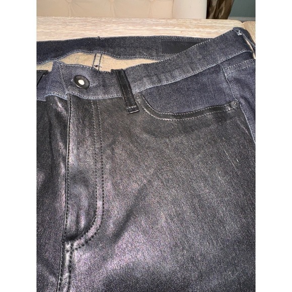 Rag & Bone Leather‎ Coated Skinny Jeans Dark Wash Denim Pants Size 30 - Picture 6 of 13